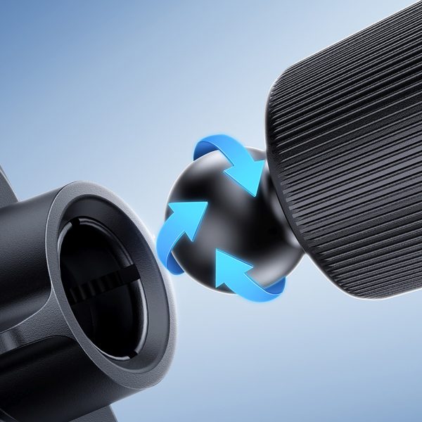 Gravitācijas automašīnas turētājs viedtālrunim uz gaisa atveres - pelēks