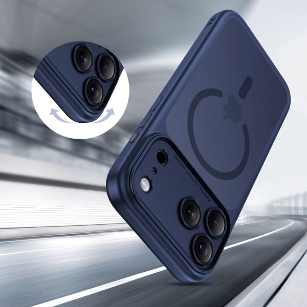 iPhone 17 Pro Max Magpeak Magsafe CC vāciņš — matēti tumši zils