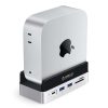 10 vienā dokstacija Mac mini M.2 USB-C USB-A HDMI RJ45 SD/TF — sudrabkrāsas