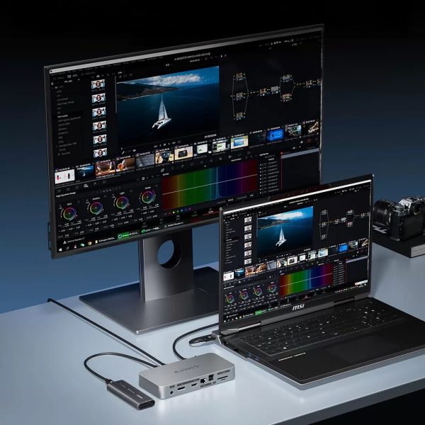 Kabelis USB-C USB4 Thunderbolt5 80Gbps 240W 1m - melns