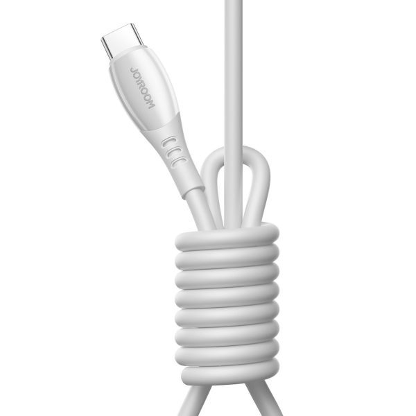 USB-C kabelis S-A59 Vibrant sērija 60W 1.2m - balts