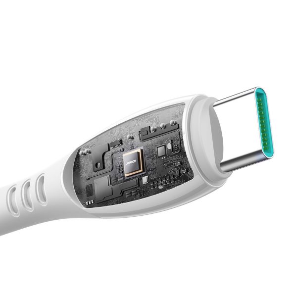 USB-C kabelis S-A59 Vibrant sērija 60W 1.2m - balts