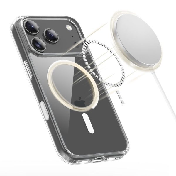 iPhone 17 Pro Flexair Hybrid CC MagSafe vāciņš — caurspīdīgs