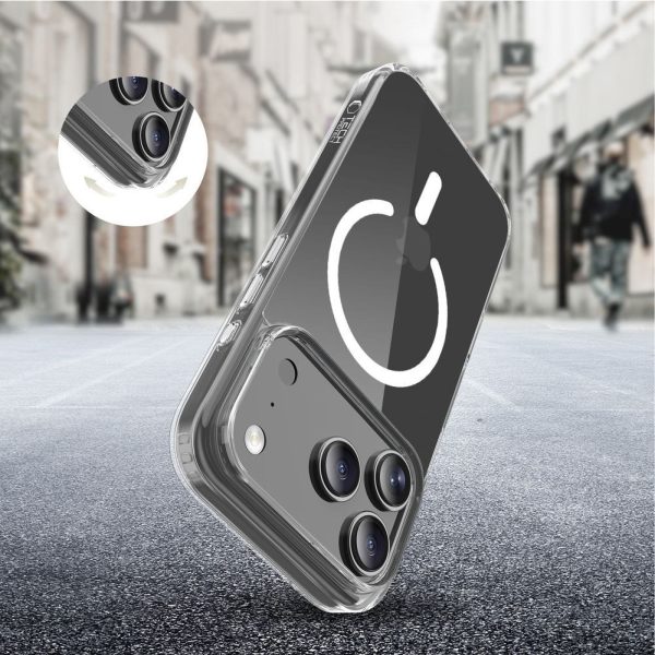 iPhone 17 Pro Flexair Hybrid CC MagSafe vāciņš — caurspīdīgs