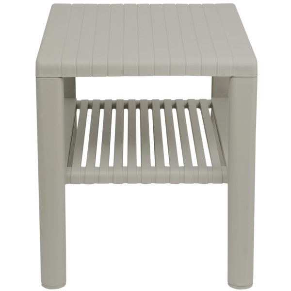 Izturīgs dārza baseina kafijas galdiņš ar plauktu - BĒŠA