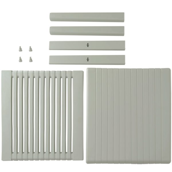 Izturīgs dārza baseina kafijas galdiņš ar plauktu - BĒŠA