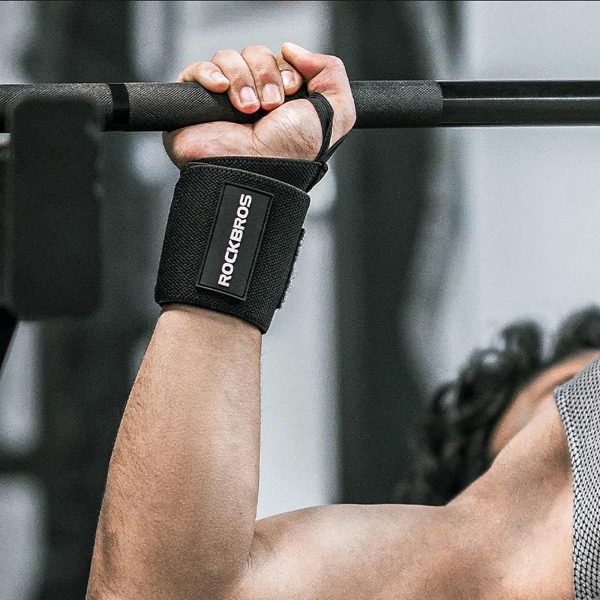 Sporta plaukstas locītavas stabilizējošā josla, melna - 2 gab.