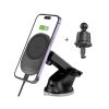 MagSafe 15W automašīnas tālruņa turētājs ar bezvadu lādētāju vadītāja režģim - melns