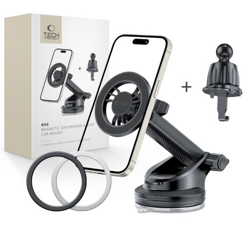 MagSafe magnētiskais automašīnas viedtālruņa turētājs - melns