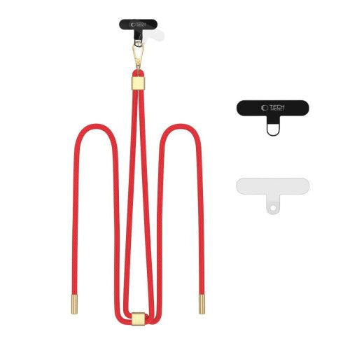 Regulējama viedtālruņa siksniņa - sarkana