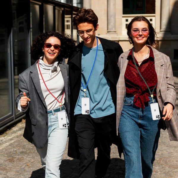 Regulējama viedtālruņa siksniņa - sarkana