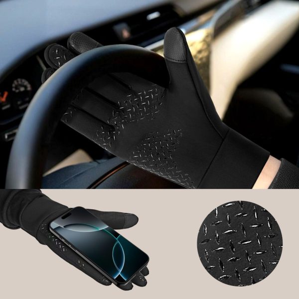 Cimdi ar pieskāriena galiem M - melni