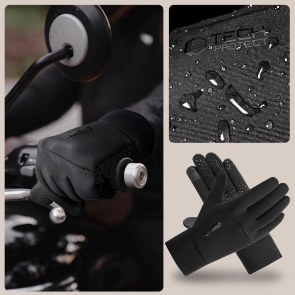 Cimdi ar pieskāriena galiem M - melni