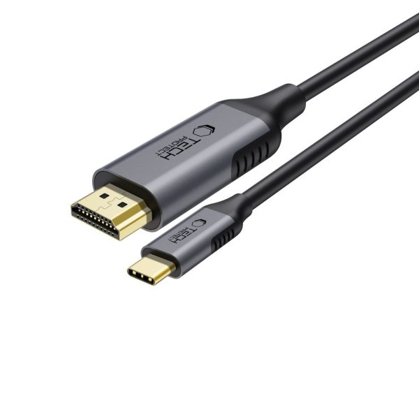 USB-C - HDMI UltraBoost 60Hz kabelis 180 cm - melns