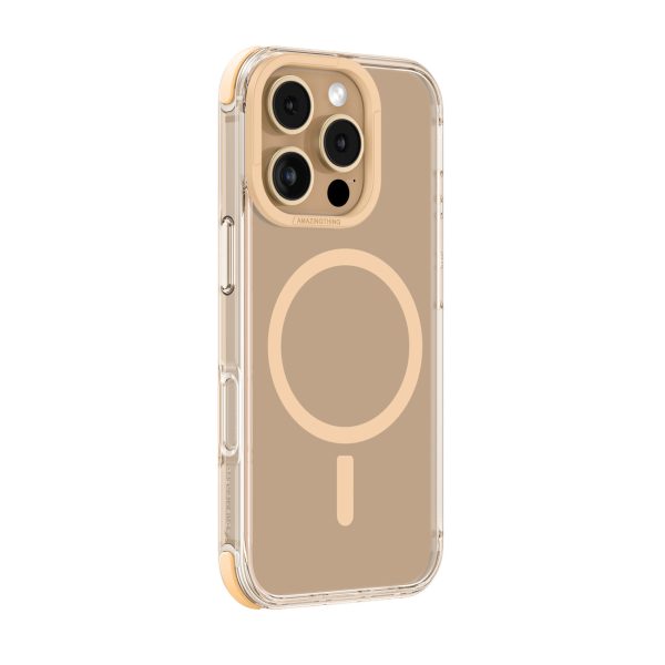Silikona maciņš iPhone 16 Pro Max Omni Mag Case - rožzelts