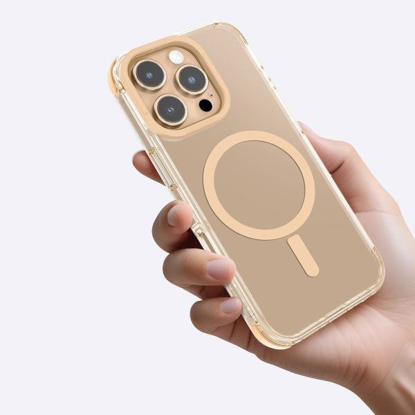 Silikona maciņš iPhone 16 Pro Max Omni Mag Case - rožzelts