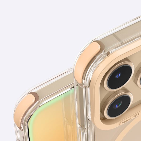 Silikona maciņš iPhone 16 Pro Max Omni Mag Case - rožzelts