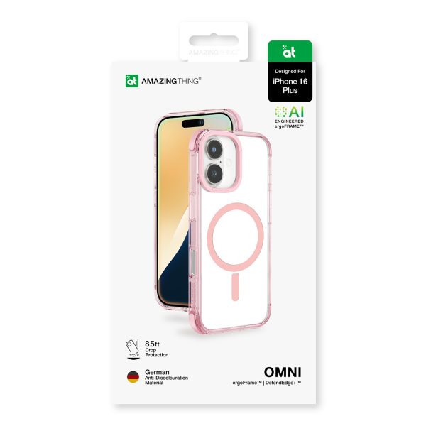 Silikona maciņš iPhone 16 Plus Omni Mag Case - tumši rozā