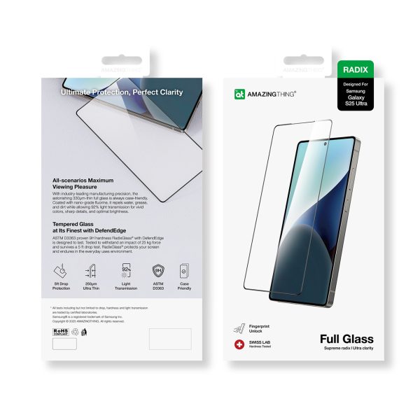 Rūdīts stikls Samsung Galaxy S25 Ultra Radix Full Glass