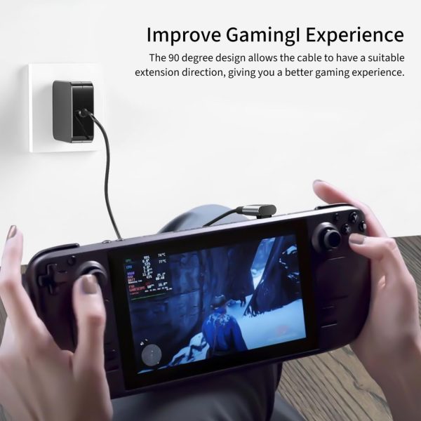 USB-C leņķa adapteris — pelēks