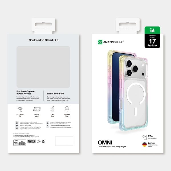 1032828-6-etui-pokrowiec-na-iphone-17-pro-teczowe-amazingthing-hurtownia-dropshipping.jpg iPhone 17 Pro Omni MagSafe vāciņš — caurspīdīgs varavīksnes krāsas vāciņš