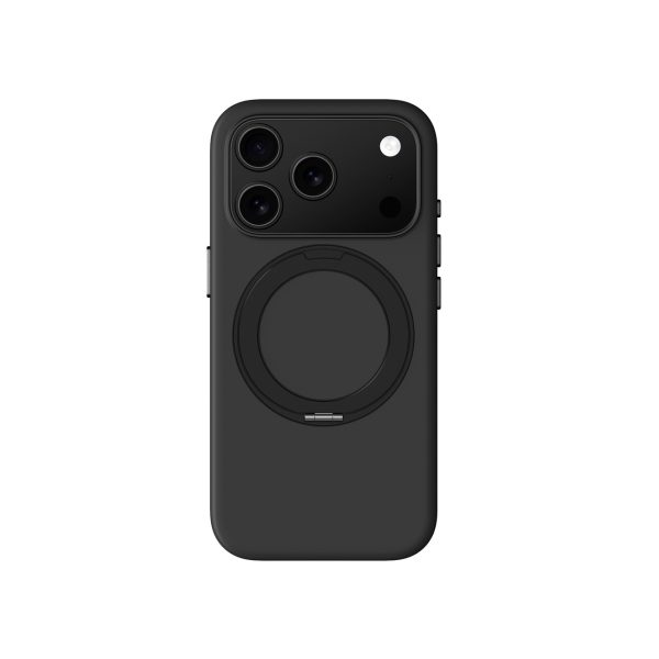 Cloudie iPhone 17 Pro maciņš ar statīvu - melns