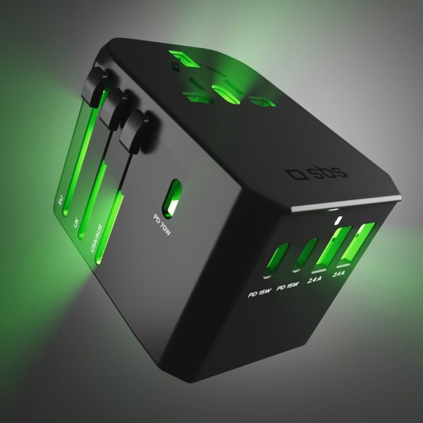 1032849-8-adapter-przejsciowka-do-gniazdek-eu-uk-us-aus-sbs-hurtownia-dropshipping.jpg Ceļojuma adapteris ES Apvienotā Karaliste ASV Austrālija USB-C USB-A GaN 70W - melns