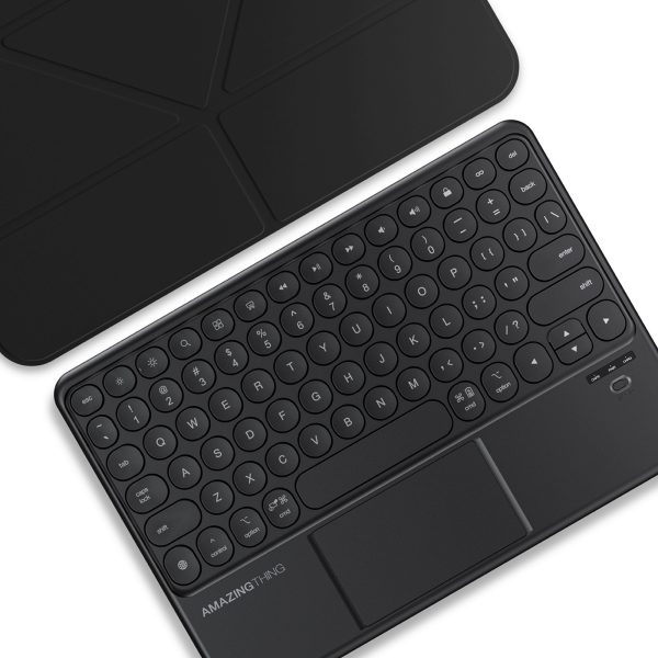 1032853-5-etui-pokrowiec-z-klawiatura-touchpadem-na-ipad-11-amazingthing-hurtownia-dropshipping.jpg Vāciņš ar skārienpaliktni un tastatūru iPad 11'' 2025 - melns