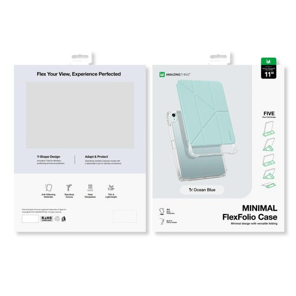 Aizsargvāciņš iPad Air M3 11'' - zils