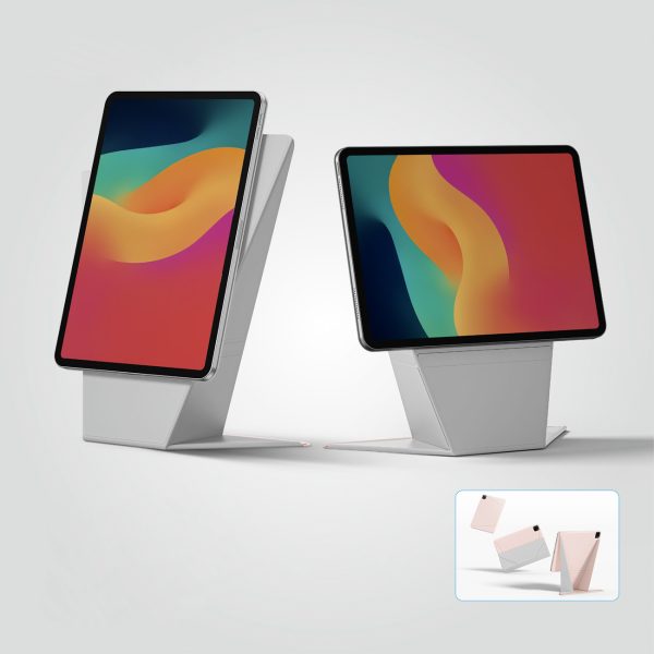 Aizsargvāciņš ar statīvu iPad Air M3 11'' - rozā