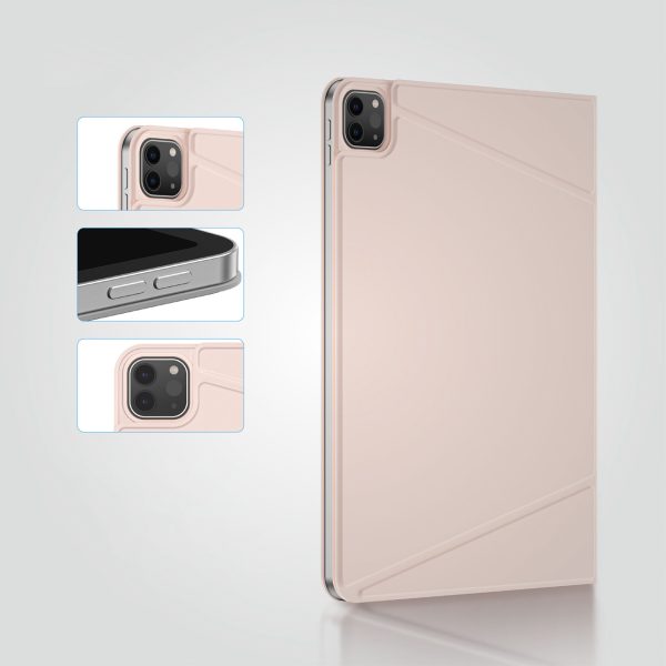 Aizsargvāciņš ar statīvu iPad Air M3 11'' - rozā