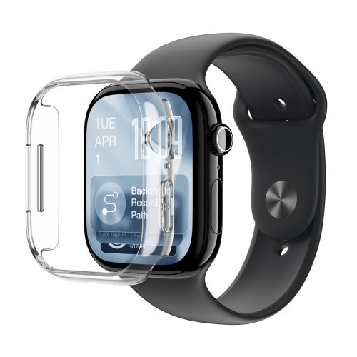 Apple Watch Series 11 46 mm minimālistisks aizsargvāciņš — caurspīdīgs