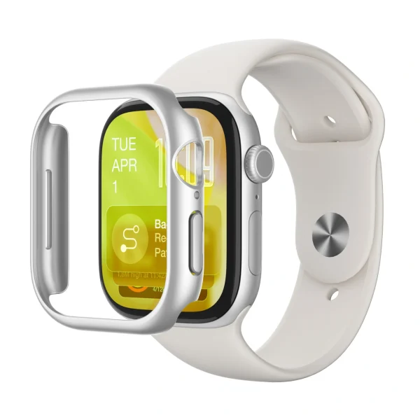 Apple Watch Series 11 46 mm minimālistisks aizsargvāciņš - sudrabs
