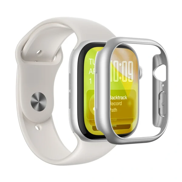 Apple Watch Series 11 46 mm minimālistisks aizsargvāciņš - sudrabs