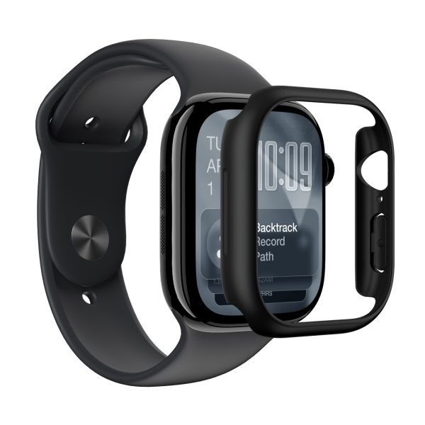 Apple Watch Series 11 42 mm minimālistisks aizsargvāciņš - melns