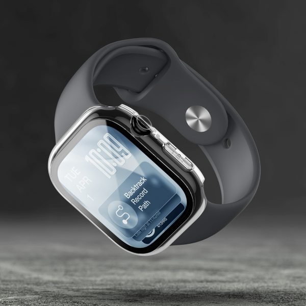 Radix Apple Watch Series 11 46mm ekrāna aizsargs ar maciņu - caurspīdīgs