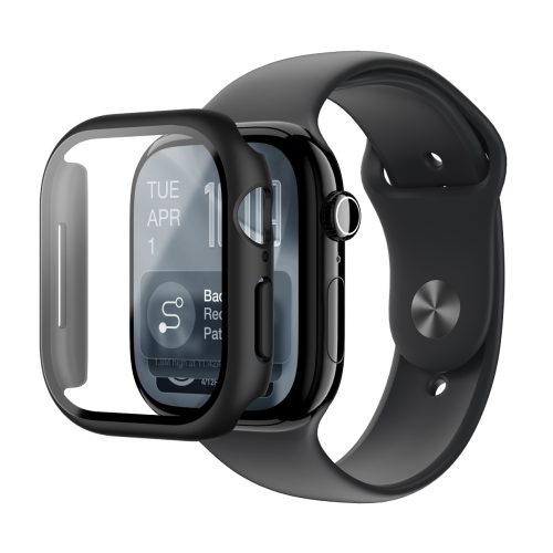 Radix Apple Watch Series 11 46mm ekrāna aizsargs ar maciņu - melns