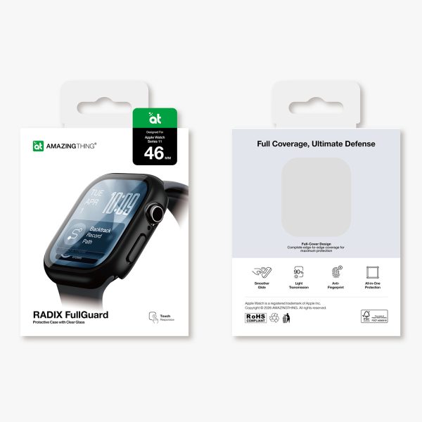 1032881-11-szklo-z-etui-na-apple-watch-11-czarne-amazingthing-hurtownia-dropshipping.jpg Radix Apple Watch Series 11 46mm ekrāna aizsargs ar maciņu - melns
