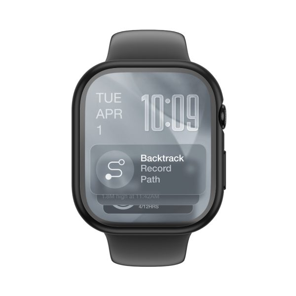 1032881-2-szklo-z-etui-na-apple-watch-11-czarne-amazingthing-hurtownia-dropshipping.jpg Radix Apple Watch Series 11 46mm ekrāna aizsargs ar maciņu - melns