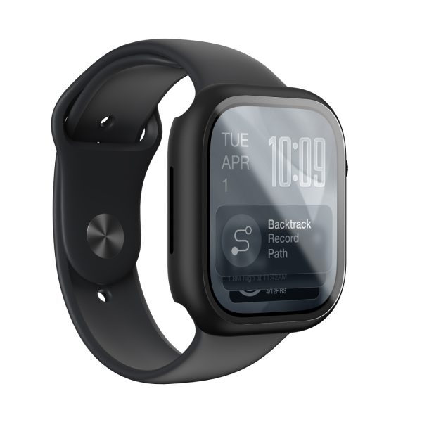 1032881-4-szklo-z-etui-na-apple-watch-11-czarne-amazingthing-hurtownia-dropshipping.jpg Radix Apple Watch Series 11 46mm ekrāna aizsargs ar maciņu - melns