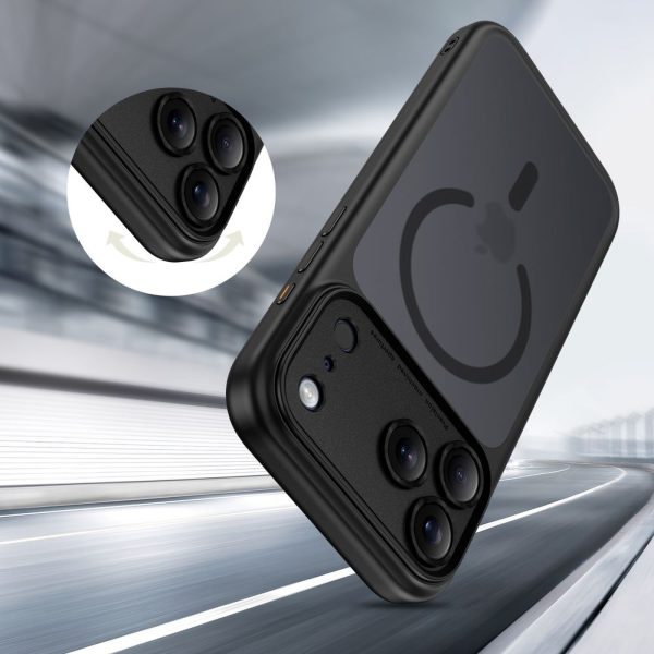 Magpeak Magsafe CC aizsargvāciņš iPhone 17 Pro Max - matēti melns
