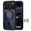iPhone 17 Pro Max Magpeak Magsafe CC vāciņš - caurspīdīgs, melns