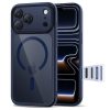iPhone 17 Pro Max Magpeak Magsafe CC vāciņš - caurspīdīgs, tumši zils