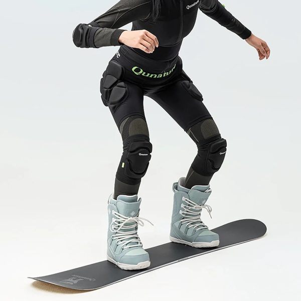 Sporta slēpošanas ceļgalu aizsargi L izmērs - melni