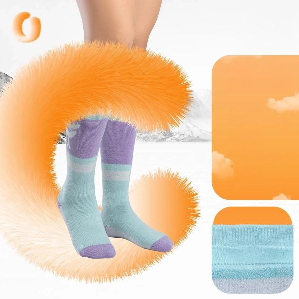 Slēpošanas zeķes 43.-48. izmērs L/XL - violeti zaļas