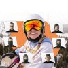 Slēpošanas balaklava velosipēdam vai motociklam, L izmērs - melna