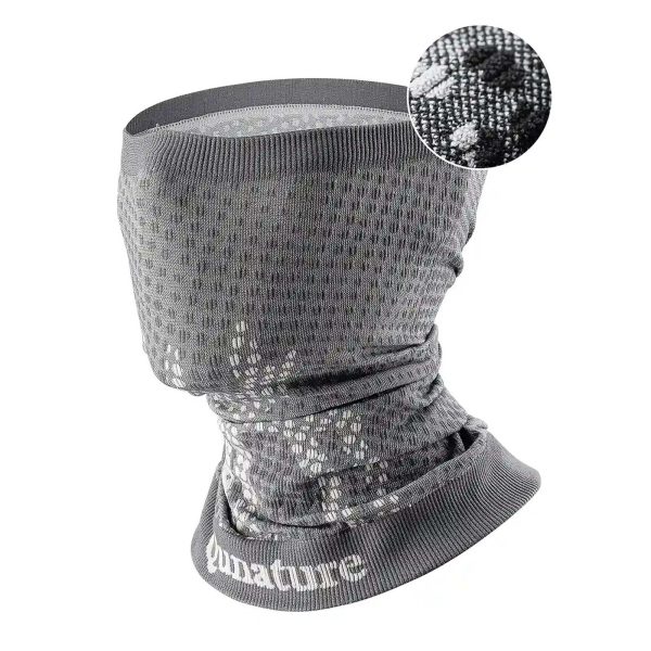 Slēpošanas šalle, daudzfunkcionāla sporta bandana, universāls izmērs - pelēka