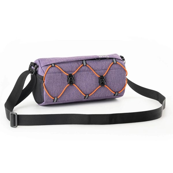 Velosipēda stūres soma ar siksnu 2,2 l - violeta