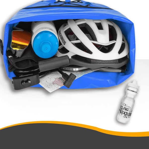 Ūdensizturīga velosipēda soma 25-32L - zila