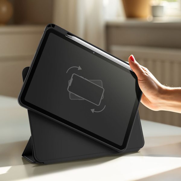 iPad Air M3 13 collu maciņš ar Titan Pro Mag statīvu — melns